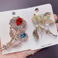 10/20 PCS Mixed Elegant Vintage Colorful Rhinestone Brooch Fashion Jewelry Gift