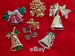 110 Pc Vintage Modern COSTUME ESTATE JEWELRY CHRISTMAS Tree BROOCH Earrings Lot