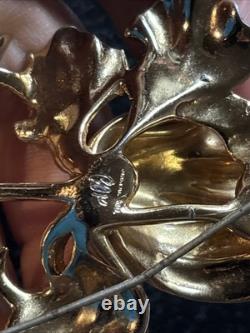 1901-1919 C/and/R CR Cohn and Rosenberger Early Coro Rhinestone Brooch Art