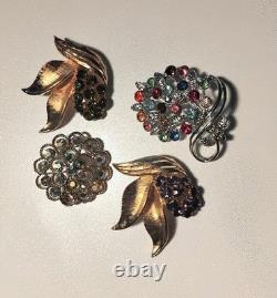 20 Rhinestone Vintage Costume Brooches SPECTACULAR