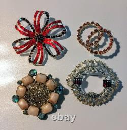 20 Rhinestone Vintage Costume Brooches SPECTACULAR