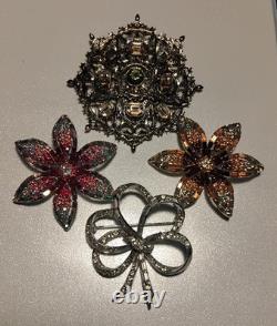 20 Rhinestone Vintage Costume Brooches SPECTACULAR