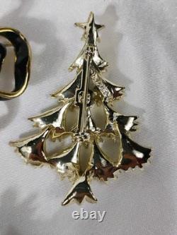 40 pc lot Vintage Antique Lot of Rhinestone 1950's 60's Brooches, & More