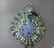 AMAZING Vintage Alice Caviness MCM Rhinestone Peacock Brooch 2.5