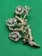 Alfred Philippe Crown Trifari flower brooch Pristine Condition! Gold & Silver