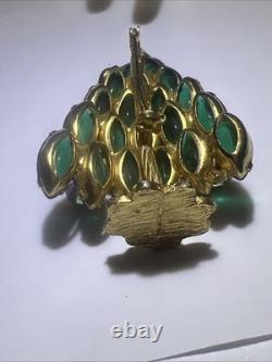 Amazing Very Rare 3D Christmas Tree w Stand Jelly Belly Brooch Juliana