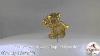 Avon Vintage Jewelry Gold Washed Brooch Or Pendant Bear With Rhinestones