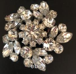 Beautiful Lot Large AB & Rhinestone Brooches Vintage Jewelry Preowned (lot B6)