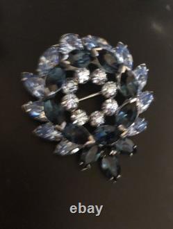 Beautiful Lot Large AB & Rhinestone Brooches Vintage Jewelry Preowned (lot B7)