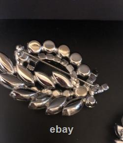 Beautiful Lot Large AB & Rhinestone Brooches Vintage Jewelry Preowned (lot B7)