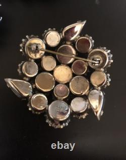 Beautiful Lot Large AB & Rhinestone Brooches Vintage Jewelry Preowned (lot B7)