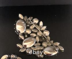 Beautiful Lot Large AB & Rhinestone Brooches Vintage Jewelry Preowned (lot B7)