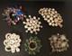 Beautiful Lot Large AB & Rhinestone Brooches Vintage Jewelry Preowned (lot B9)
