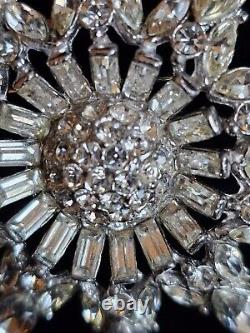 Bogoff Rhinestone Brooch Vtg