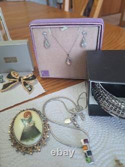 Brooches, Necklaces, Earrings and Bracelets Vintage Lot Some Signed 39 Pieces