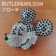 Butler & Wilson Mickey Mouse Rhinestone Brooch with Box Disney Vintage Rare
