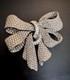 CINER Vintage High-End Huge Pave and Baguette Crystal Ribbon/Bow Pin, Signed! A+