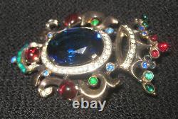 Crown Trifari Alfred Philippe Sterling Silver Brooch Pin Vintage Rare