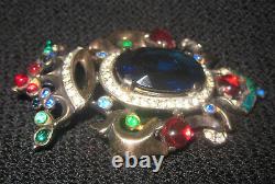 Crown Trifari Alfred Philippe Sterling Silver Brooch Pin Vintage Rare