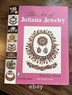 D&E? DREAMY JULIANA Set PARURE Book WATERMELON Necklace BROOCH Earrings AB