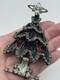 DEFECTIVE LAWRENCE VRBA Large Vintage Rhinestone Christmas Tree Pin Broo G3D