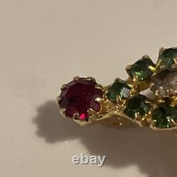 EISENBERG Christmas Tree Green Red Book Piece Signed E Vintage 1970's Very Rare