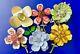 EXQUISITE COLLECTION OF 1950s GLAM VINTAGE RHINESTONE FLOWER PINS, BROOCHES, CORO