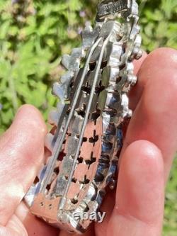 Early 1900s Antique Eisenberg Original Signed Large Fur Pin Brooch