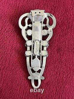 Eisenberg Original Huge 3 75 Rhinestone Brooch Pin Clip