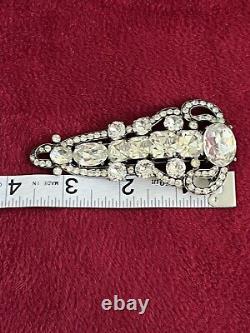 Eisenberg Original Huge 3 75 Rhinestone Brooch Pin Clip