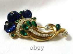 Extremely Rare! Vintage 1949 A. Philippe TRIFARI Scheherazade Moghul Brooch/Clip