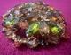 FABULOUS VTG JULIANA D&E EARLY 60s SHADES OF FALL HUGE DOMED RHINESTONES BROOCH