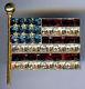 Fabulous Vintage 1940s Rhinestone Waving American Flag & Flag Pole Pin Brooch