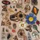 Fancy Vintage Brooch Collection Lot of 130 Large Rhinestone Christmas Estate