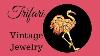 Figural Vintage Jewelry Trifari Enamel Rhinestones Pink Flamingo By My Classic Jewelry