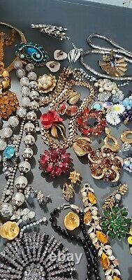 Gorgeous JEWELRY LOT Vintage Antique Art Deco rare Brooches signed 2000$ off SP