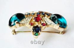 Gorgeous Signed Crown Trifari Alfred Philippe Crown Brooch