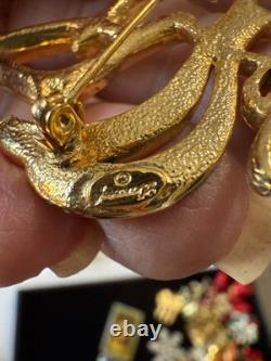 HUGE VINTAGE LOT signed Christmas Brooch Pin Napier Monet + 3 lbs $2 each