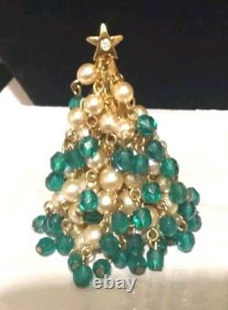 Hattie Carnegie Rare Christmas tree brooch