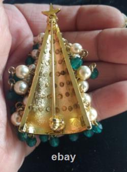 Hattie Carnegie Rare Christmas tree brooch