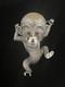 Hattie Carnegie Rare Vintage Silver tone Rhinestone Monkey Statement Brooch