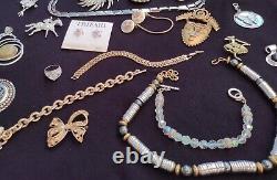 High End Vintagejewelry Lot Pieces Brooches Clip Earrings Signed Trifari +