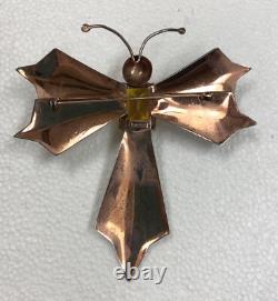 Huge Antique Vintage Art Deco STERLING Silver Rhinestone DRAGONFLY Pin Brooch 4