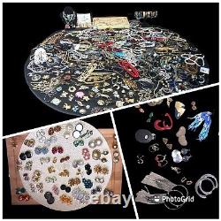 Huge Lot 360+ Mostly Vintage Costume Jewelry Some Signed Rhinestones Glass Beads