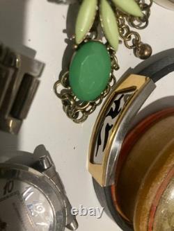 Huge Lot of Vintage Costume Jewelry Sarah Cov, Sulton Pins Brooch Necklace Watch