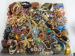Huge Vintage Now Jewelry Lot Rhinestone Necklace Bracelet Earrings Brooch 20LBS