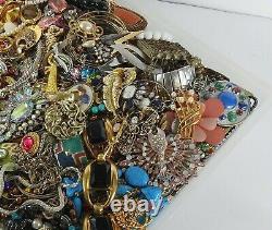 Huge Vintage Now Jewelry Lot Rhinestone Necklace Bracelet Earrings Brooch 20LBS