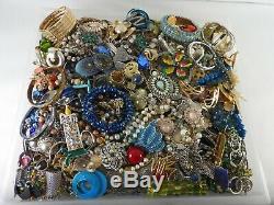 Huge Vintage Now Lot Rhinestones Jewelry Bracelet Brooch Necklace 24 LBS Pound