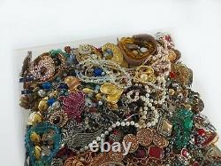 Huge Vintage Now Lot Rhinestones Jewelry Bracelet Earrings Necklace Brooch 21LBS