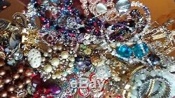 Jewelry Lot Vintage and new, Rhinestone brooches, earrings, necklaces, signed